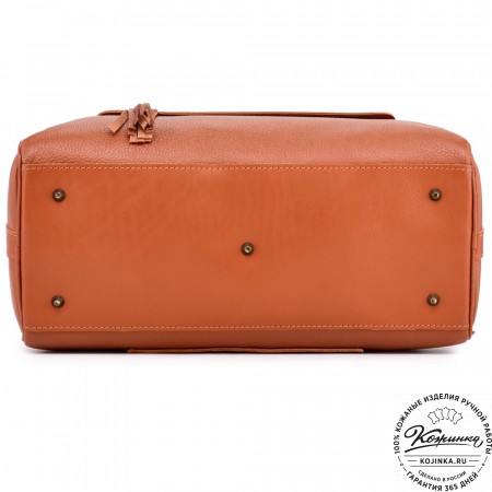 Женская кожаная сумка "Византия" (рыжая)